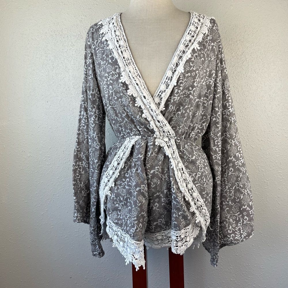 B-Sharp Boho Romper Size M EUC